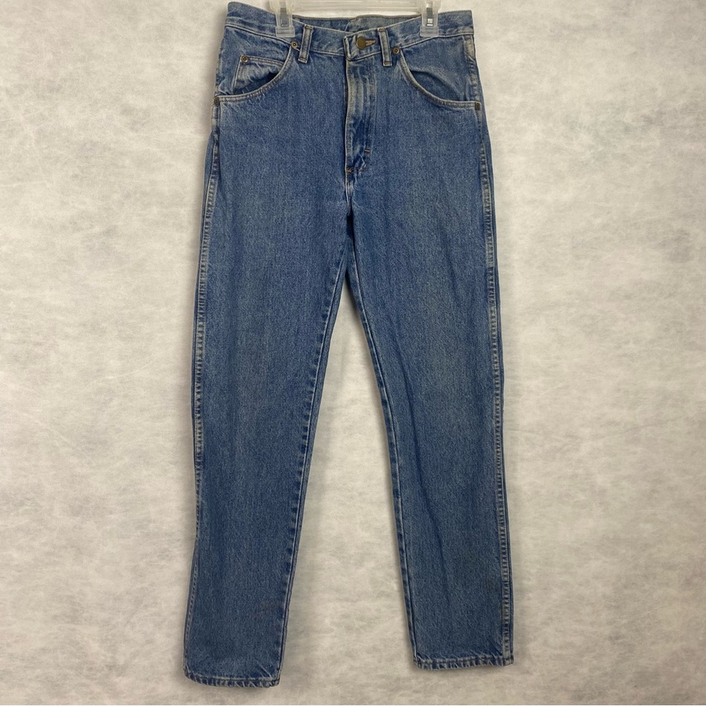 Vintage Wrangler Jeans Men 30x32 Blue Straight Flaw